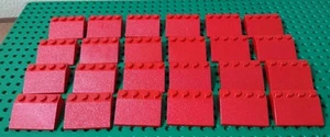 LEGO Ricambio Bulk MOC Lotto 24x Pendenza Rossa 33 3x4 3297 - Foto 1 di 1
