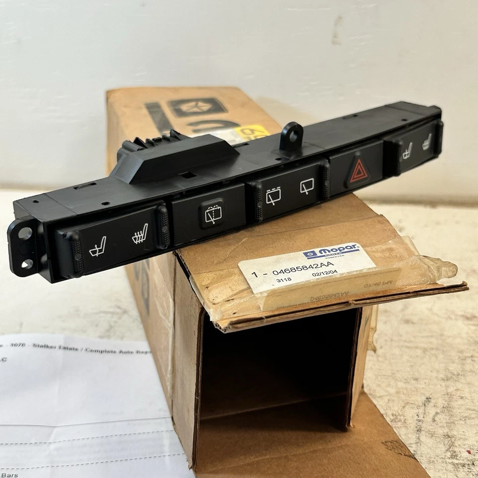 Panel interruptor limpiaparabrisas asiento térmico peligro caravana Chrysler Town & Country 2001-07 Foto 1 de 4