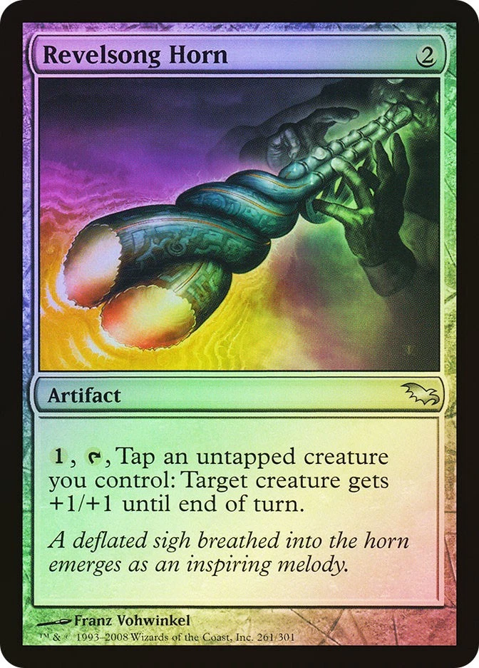 MTG FOIL Revelsong Horn  - Shadowmoor #261 - Image 1 of 1