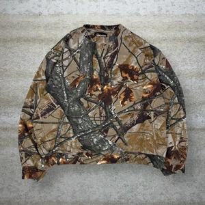 Vintage Fusion 3D Jagd Camo Sweatshirt 2XL Baumwolle Pullover Woodland 90s - Bild 1 von 4