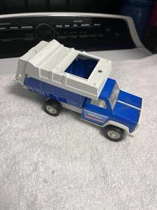 Vintage Tonka Blue & White Metal Garbage Pickup (Refuse Sanitation ) 8" Truck - Picture 1 of 5