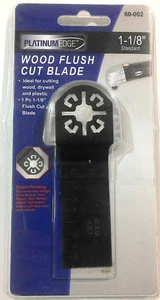 Wood Flush Cut Blade Wood Drywall Plastic Chrome Vanadium Tool Edge 1-1/8" - Picture 1 of 1