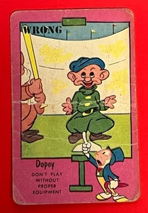 Russell Mickey Mouse Club Safety First Dopey años 50 - No juegues sin el adecuado... - Imagen 1 de 2