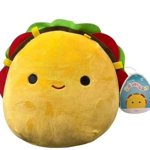 Peluche Squishmallows Tex The Taco Kellytoy 8" peluche circa 8" ETICHETTA STRAPPATA - Foto 1 di 8