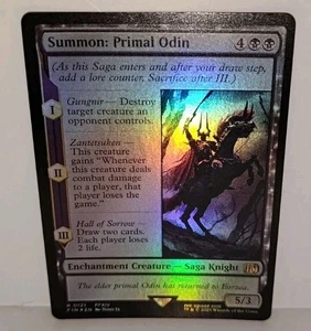 Summon: Primal Odin (Foil) 0121 (R) MTG Final Fantasy (FIN) (EN) Rare - Picture 1 of 4