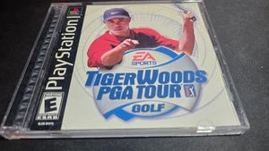 Tiger Woods PGA Tour Golf Sony Playstation 1 PS1 EX+nm estado COMPLETO+tarjeta regular! - Imagen 1 de 5