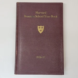 Harvard Business School Yearbook 1936 - 1937 Vol 8 Hardcover Sanders Conant - Picture 1 of 23
