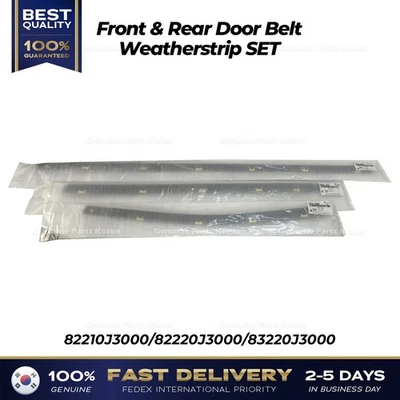 ⭐Genuine⭐ Front & Rear Door Belt Weatherstrip SET for Hyundai Veloster - Image 1 of 4