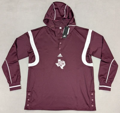 Camiseta Texas A&M Aggies Para Hombres Mediana Adidas Baloncesto Calentamiento Tiro Camisa Nueva Foto 1 de 4