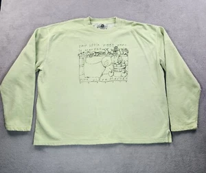 Authentic Pigment Sweatshirt Mens Large Green Fleece Lined Pike Place Market - Picture 1 of 15