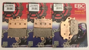 EBC Sintered FRONT and REAR Disc Brake Pads Fits SUZUKI GSX1250 (2010 to 2016) - Picture 1 of 9