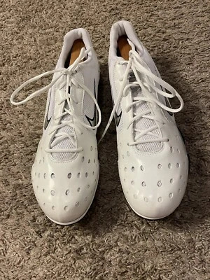 Nike Bowerman ZOOM 2VL Puntas de Atletismo Zapatos Blanco/Gris Swish Talla 12 Foto 1 de 4