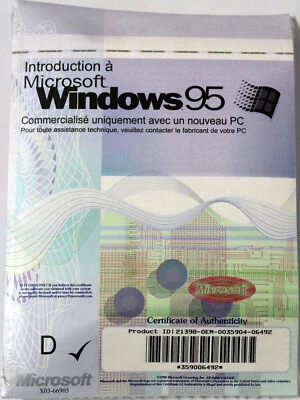 Microsoft Windows 95 - mit USB - Französisch - NEUWARE - Bild 1 von 2