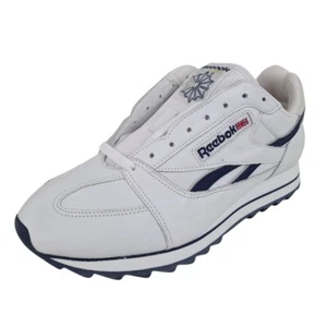🚨 Reebok 1-49836 Classic Leather Trail Running Shoes Men Sneakers White SZ 9.5 - Picture 1 of 10
