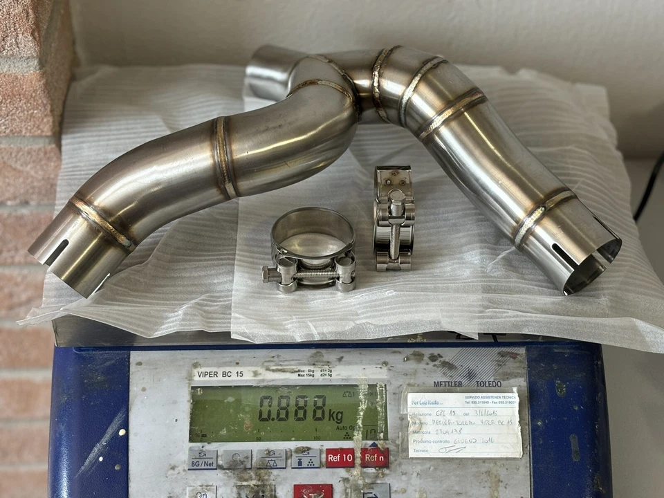 COLLETTORE CATALIZZATORE RACING SPORTIVO INOX - DUCATI DESERT X 950 2022-2024 - Immagine 1 di 4