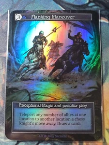 Sorcery Contested Realm Beta Foil Flanking Maneuver - NM - Picture 1 of 1