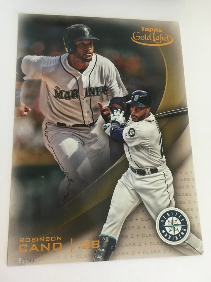 2016 Topps Gold Label Jumbo 5x7 Robinson Cano Mariners 59 #’d /10 Class 2 - Image 1 of 1