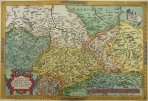 SACHSEN MEIßEN THÜRINGEN ANHALT BÖHMEN SCHLESIEN PRAG DRESDEN KARTE ORTELIUS L49 - Picture 1 of 2