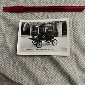 Vintage Photo Advertisement Trading Card Size: 1900 Mobile Steamer Fringe Top