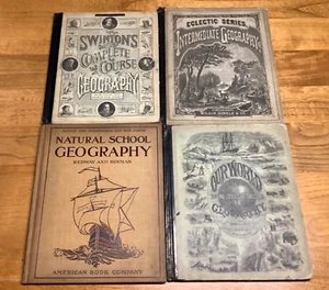 Lot Of 4 Large Geography Textbooks With Color Maps - List Below - Cartography - Picture 1 of 24