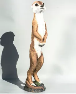 Meerkat Sculpture Garden Statue Animal Gopher Lawn Large Wildlife Decor Outdoor - Picture 1 of 5