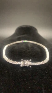 2mm 8 Inch Moissanite Tennis Bracelet 925 Silver - Picture 1 of 9