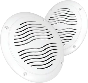 Altoparlanti da Esterno 5 Pollici Resistenti all'Acqua, Doppio Cono, Potenza di Picco 25W, Marine an... - Foto 1 di 12