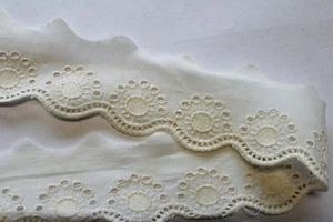 9,00m Batistspitze 0,85€/m creme 3,5cm breit DF121 - Bild 1 von 1