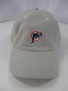 Miami Dolphins Mütze Kappe Riemen hinten beige NFL Logo Football Erwachsene Einheitsgröße Vater Männer - Bild 1 von 17