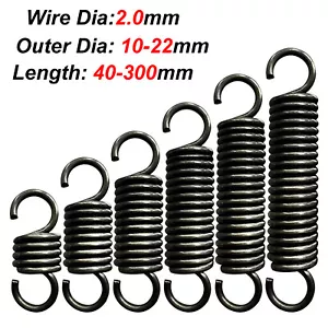 Expansion Springs Extension Tension Spring Wire Dia 2.0mm OD 10-22mm L=40-300mm - Picture 1 of 7