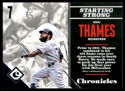 2017 Panini Chronicles #62 Eric Thames - Image 1 of 2
