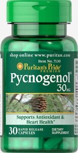 Puritan's Pride Pycnogenol 30 mg - 30 Capsules