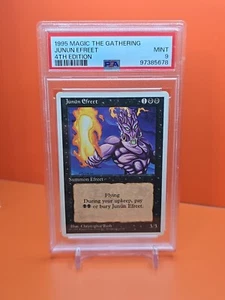 ⚫️⚫️⚫️ 1995 Magic The Gathering JUNUN EFREET 4TH EDITION PSA 9 POP 1 ⚫️⚫️⚫️ - Picture 1 of 2