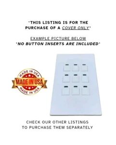 LiteTouch/Savant 9 Button Keypad Cover Only • Plastic White • Made In USA *Read* - Picture 1 of 4