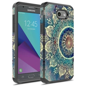 For Samsung Galaxy J3 Emerge/J3 Prime/J3 2017/Sol 2/Mission Hybrid Graphic Case - Picture 1 of 8