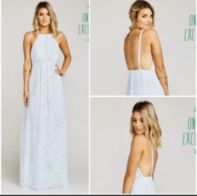 Maxi Vestido Floral Show me Your Mumu AMANDA PEQUEÑO Invitados de Boda Bebé Azul Foto 1 de 4