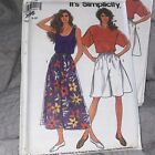 Simplicity Uncut Pattern 7096 Size 8-20 Misses Pullover Top And Culottes