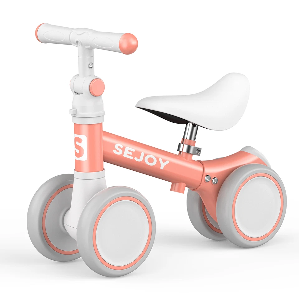 Sejoy Adjustable Baby Balance Bike with Adjustable Seat Handle for 10-36 Month