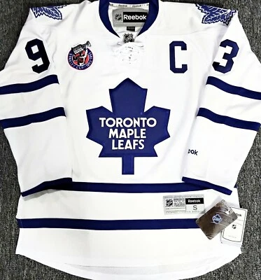 MEN-NWT-S DOUG GILMOUR TORONTO MAPLE LEAFS 1993 CUP PATCH ROAD REEBOK NHL JERSEY - Image 1 of 4