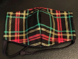 Christmas Plaid Adjustable cotton face mask - Picture 1 of 1