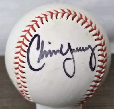 Béisbol Firmado CHRIS YOUNG Autógrafo Automático MLB Rawlings Liga Oficial de Béisbol Foto 1 de 4