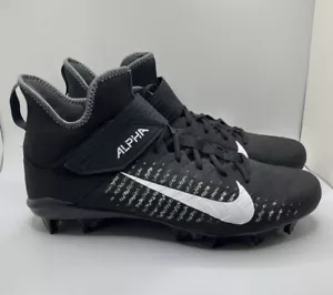 Nike Alpha Menace Pro 2 Mid Football Cleats Black BV3951-001 Mens Size 16 - Picture 1 of 6