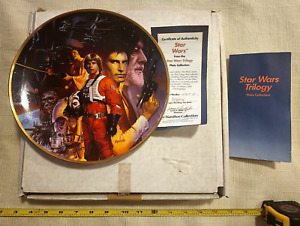 Star Wars Hamilton Collection Plate W/ Certificate Of Authenticity & Box