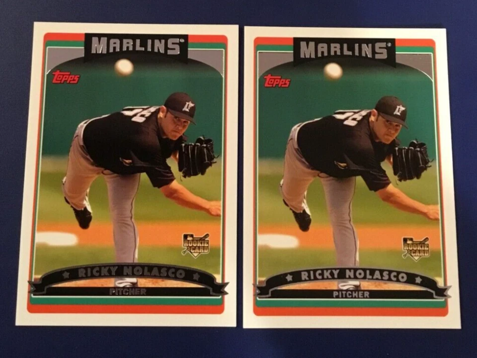 2006 Topps # 644 RICKY NOLASCO дебютант лот 2 Marlins красивый вид! - Изображение 1 из 1