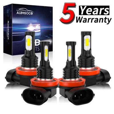 Para Aston Martin V12 Vantage 2010-2017 4*H11 6500K Blanco Frío LED Luz Coche Lámpara Foto 1 de 4