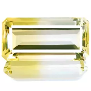 Impecable Deslumbrante Natural Bi Color Citrino 35.17ct Corte Octágono Extraído en Brasil - Imagen 1 de 8