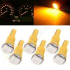 6Pcs Yellow 5050 1Smd Led T5 Instrument Cluster Dash Side Indicator Light Bulbs