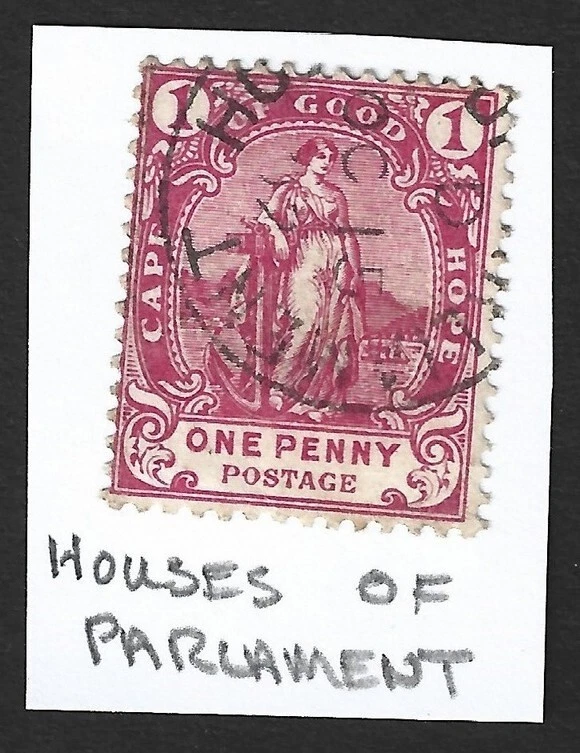 Cape of Good Hope cds town postmark HOUSES OF PARLIAMENT 1915 - Изображение 1 из 1