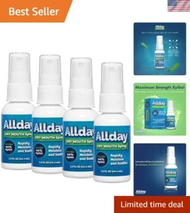 4 Bottles of Fast Acting Dry Mouth Spray - Xylitol Formula, Alcohol & Sugar-Free - Picture 1 of 9