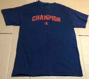 Camiseta CHAMPION Auténtica Para Hombre Gráfica Manga Corta - Azul - Talla M - Imagen 1 de 4